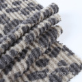 Leopard Print Brushed Waffle Knit Fabric